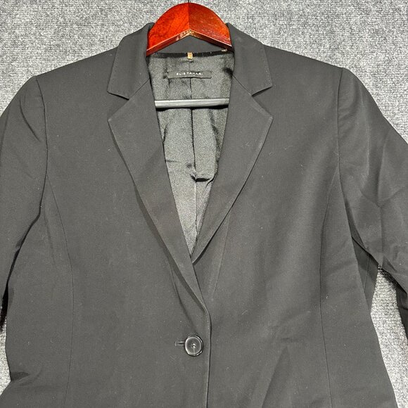 Elie Tahari Blazer Womens 10 Jacket 1 Button Stretch Notch Collar Pockets Lined - Picture 4 of 8